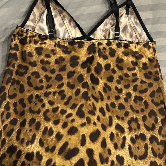 DOLCE & GABBANA leopard satin tank - Picture 4 of 6